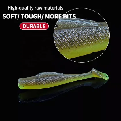 HISTOLURE Fishing Soft Bait Swim Baits 8cm 6pcs/Lot for Bass and Perch