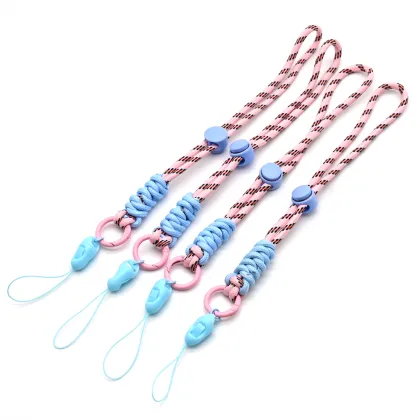Nylon Stretchable Wrist Fan lanyard Mobile Short Lanyard