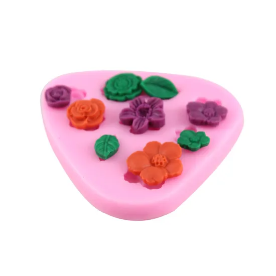 Silica gel shaped sugar flowers molding arts tool DIY cake decorating tools taobao 1688 agent