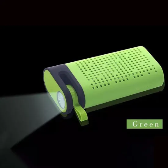 LED Flashlight Mobile Power Wireless Bluetooth Speaker Outdoor Mini FM Radio TF Card Portable Small Stereo Speakers