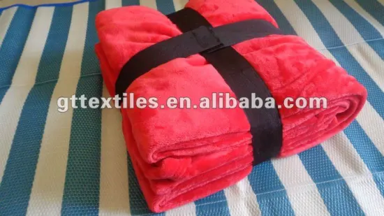 Cheap price 100% polyester coral fleece blanket