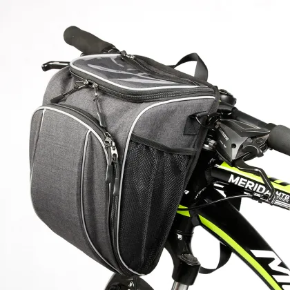 Multi-Pocket Bicycle Mobility Scooter Handlebar Bag with Transparent Window for Emove Scooters
