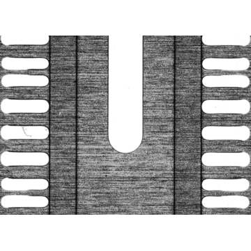 Image de mesure de l&#39;élément quadratique pour la gravure du cadre du plomb