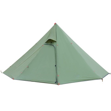 Tenda da campeggio invernale di lusso: tepee familiare con tela impermeabile e finestra del tubo di cannone