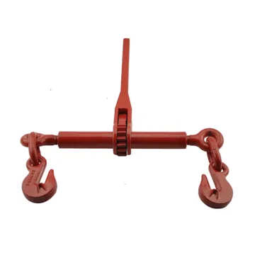 Red Forged Ratchet Load Binder with Rope Ring for Trailers - G70