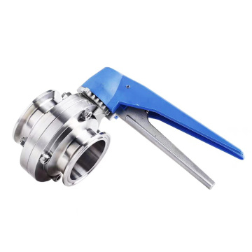 Stainless steel duckbill quick installation butterfly valve