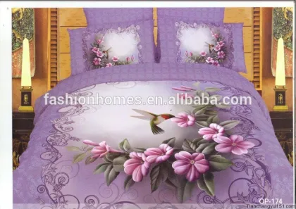 New-arrival Purple 3D Printed Quilt Cover
