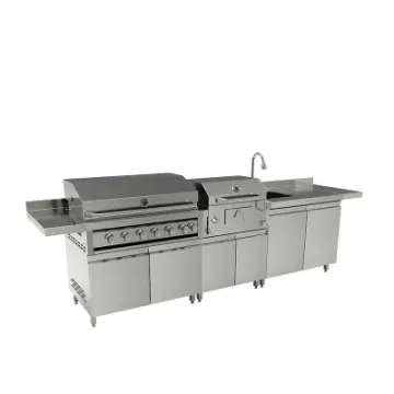 Outdoor Balcony Grill BBQ Island Outdoor Large BBQ Grill