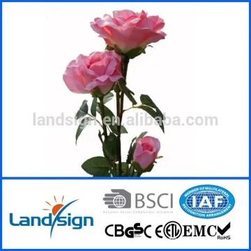Cixi Landsig high quality flip flap solar flower in solar garden lights