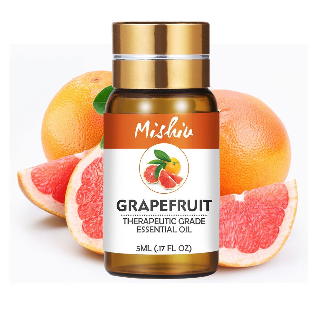 Mishiu Grapefruit Essential Oil For Aromatherapy Cedarwood Cinnamon Myrrh Patchouli Frankincense Vetiver Diffusers Oils 5ML