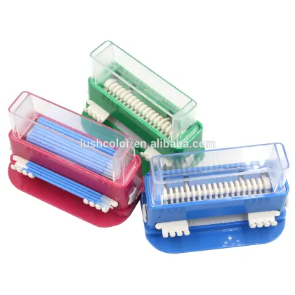 Professional Tattoo Accessories Microbrush Dispenser Clean Cotton Swab Dispenser