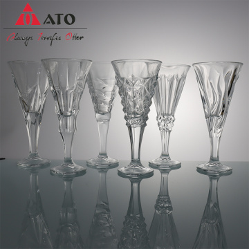 ATO Vintage Barware plomb des lunettes de champagne en cristal gratuit