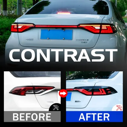 HCMOTIONZ Car LED Tail Lights for Toyota Corolla Middle East Edition 2020-2022