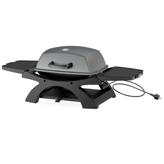 600º F Outdoor Electric Grill Fast Heating with Cast Iron Grids and Griddle CE Approved