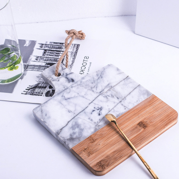 Customizable Marble Rectangle Wood Cheese Board and Chopping Board