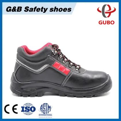 New Men's Acid Resistant Safety Boots Steel Toe Cap Split Leather Work Boots