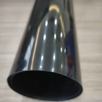 Black rigid PET/PE film for thermoforming