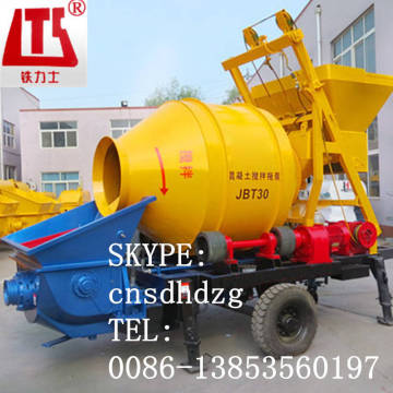 Small Electric 30 m3/hr concrete mixer and pump cement mixer pump concrete pump with mixer