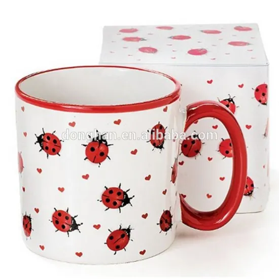 china manufacturer customized the embossed ceramic coffee mug