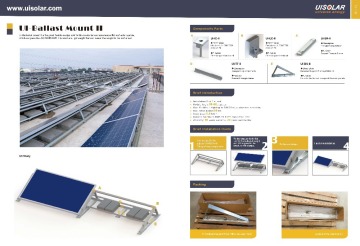 aluminum ballasted mounting for flat roof , solar mounting , solar system