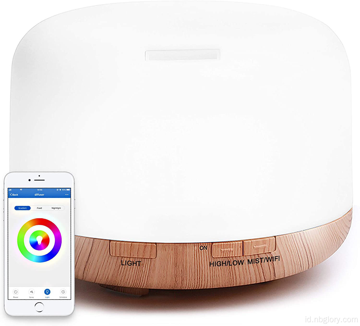 Smart Wifi Wireless Essential Oil Aromaterapi dengan Alexa