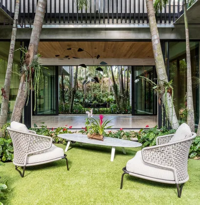Leisure Balcony Outdoor Furniture Rattan Sofa and Chair Combination