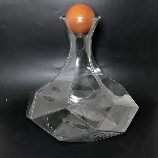 custom Crystal Multi-sided Glass Wine Decanter set