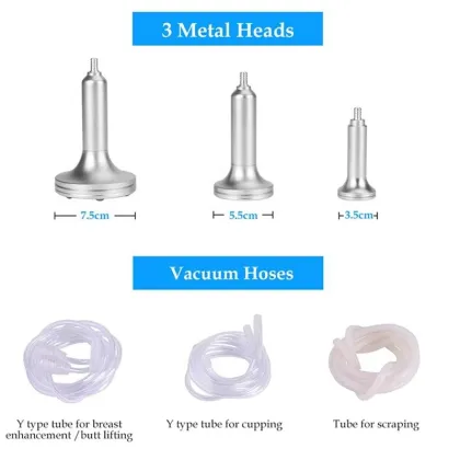 34 Cups 3 Heads Vacuum Breast Massager - Powerful Breast Enhancement Massage Device