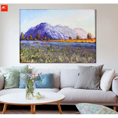 Decoration Oil Painting of Snow Lotus Hill
