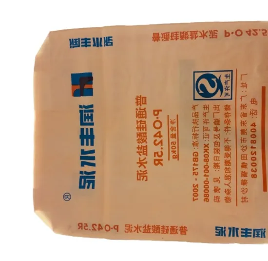 Plastic woven valve bag for flour