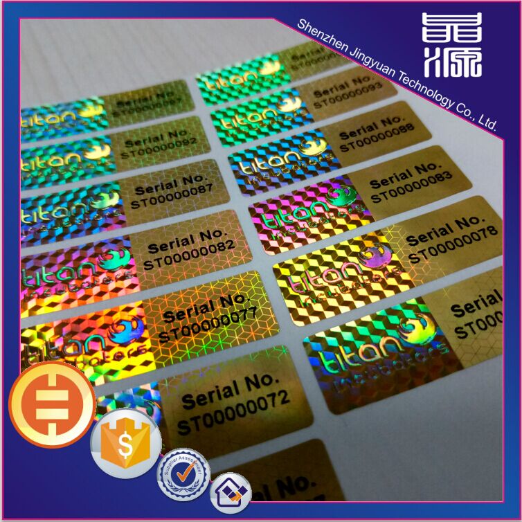 Hologram security sticker genuine laser labels