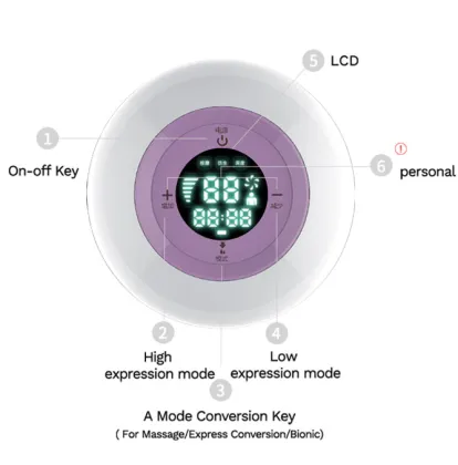 Natural conversion double electric breast pump