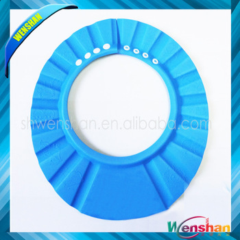 Soft silicone baby shower cap