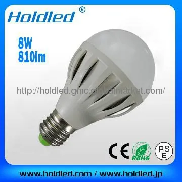 8W E27 LED bulb 810lm