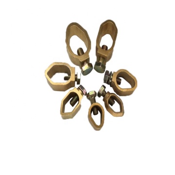 HUA DIAN 20-Years Factory Quality Customized A Type Brass Clamp Earth Rod Clamp