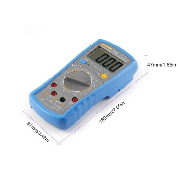 Hoge precisie DT9205 Digitale multimeter met temperatuur LCD AC/DC