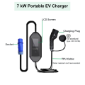 Écran LCD de chargeur de type EV Portable 7KW AC