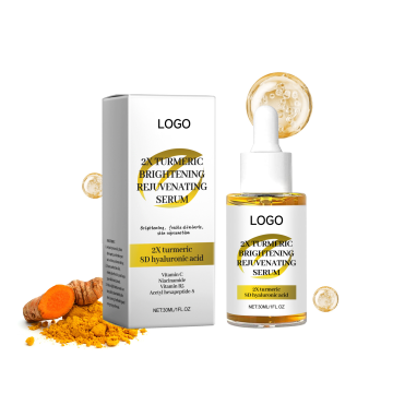 Private Label Anti-Aging Facial Essence: Dark Spot Corrector, Moisturizing & Brightening - Turmeric & Vitamin B5 Serum with Vitamin C