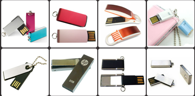 Promotion Metal USB Flash Drive in Sliding Design