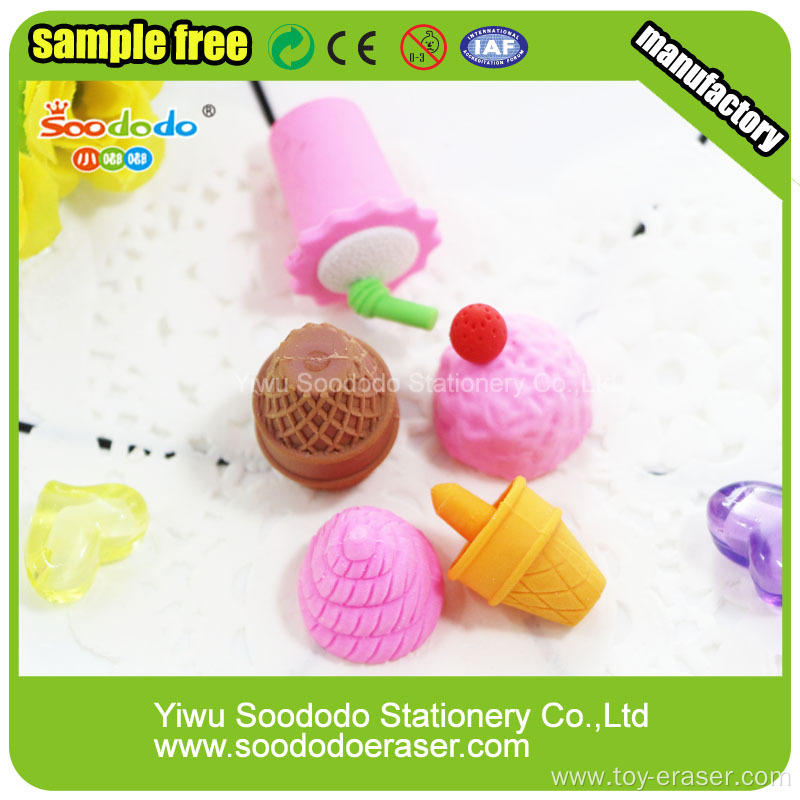 3D Cup Cake Shaped Eraser