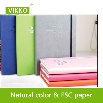 China printer hard cover leather bound notebook printing