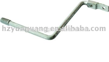 Z shank/bracket power overhead lines fitting hot-dip galvanized steel electric line fitting pole line hardware fitting