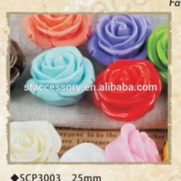 Cute DIY flat back resin flower for decorationresin flower beads