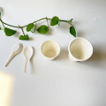 Haal Bagasse Spoon Compostable natuurlijk servies weg