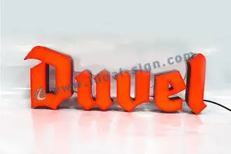 Energy Saving Duvel Indoor Words Letter LED Resin Sign Cust