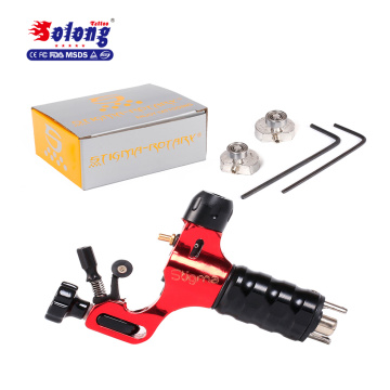 Solong portable aluminum tattoo machine gun rotary tattoo gun making equipment