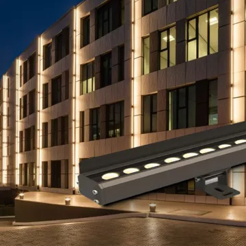 Waterproof IP65 Outdoor Aluminum LED Linear Wall Washer Lights