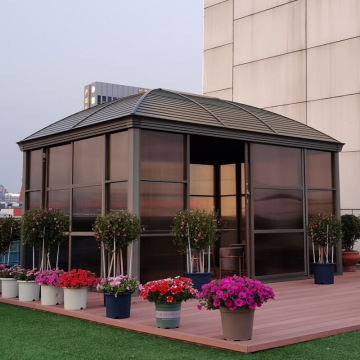 Durable Aluminum Alloy Pavilions :Sleek Hard-Top Design