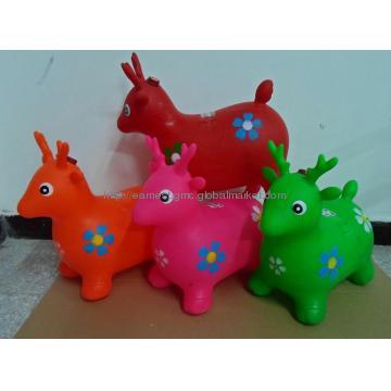 Colorful inflatable deer with music for kid can be mixed 4 colors