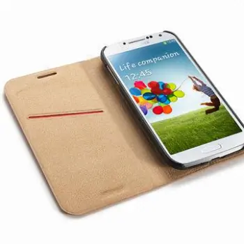 S-view Flip Leather Case for Samsung Galaxy S4 i9500 with Card Holder